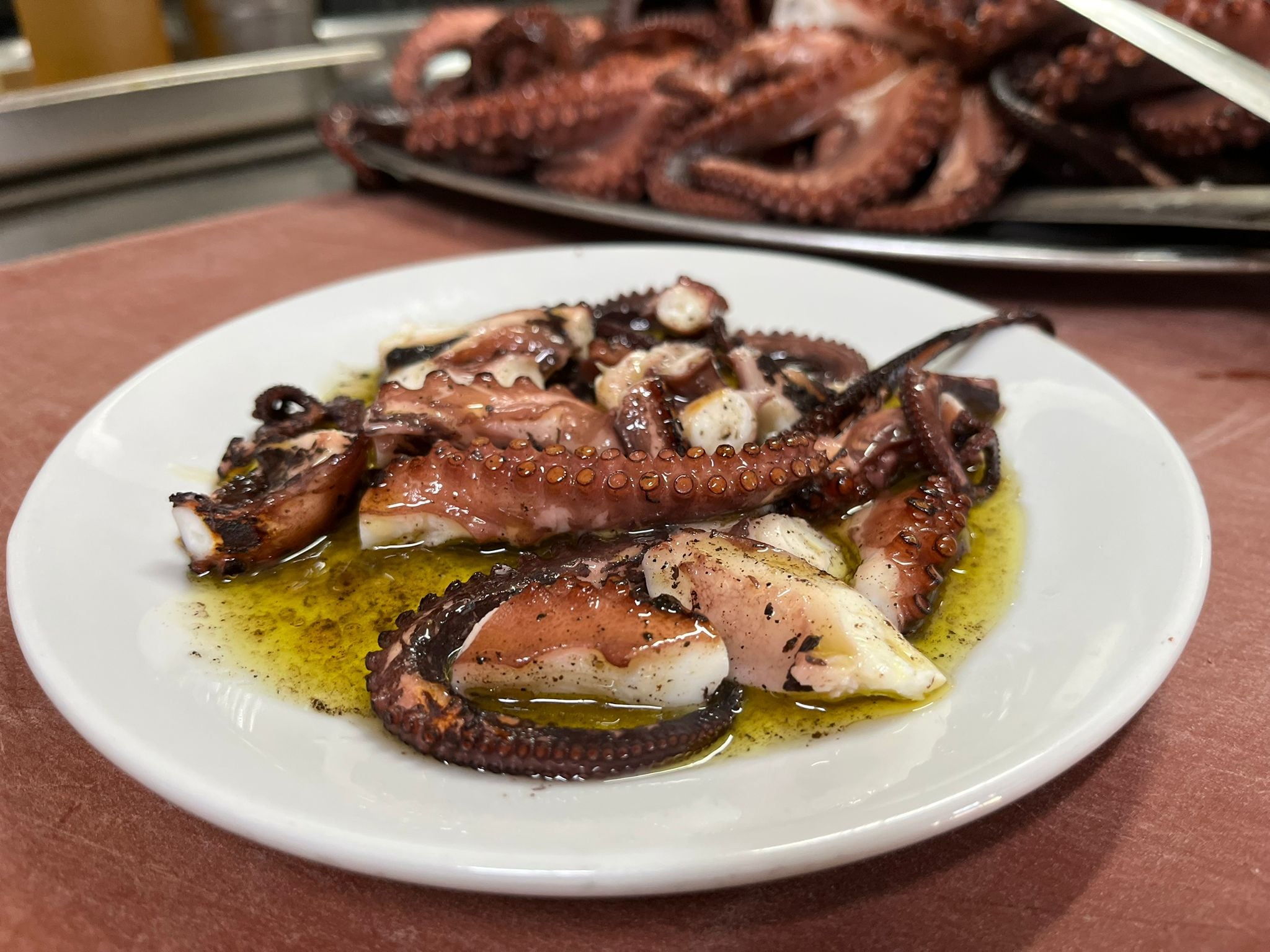 Pulpo a la cartagenera en el restaurante El Carpi
