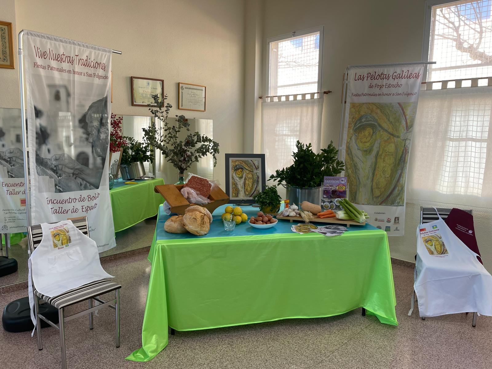 Reparto ingredientes pelotas galileas