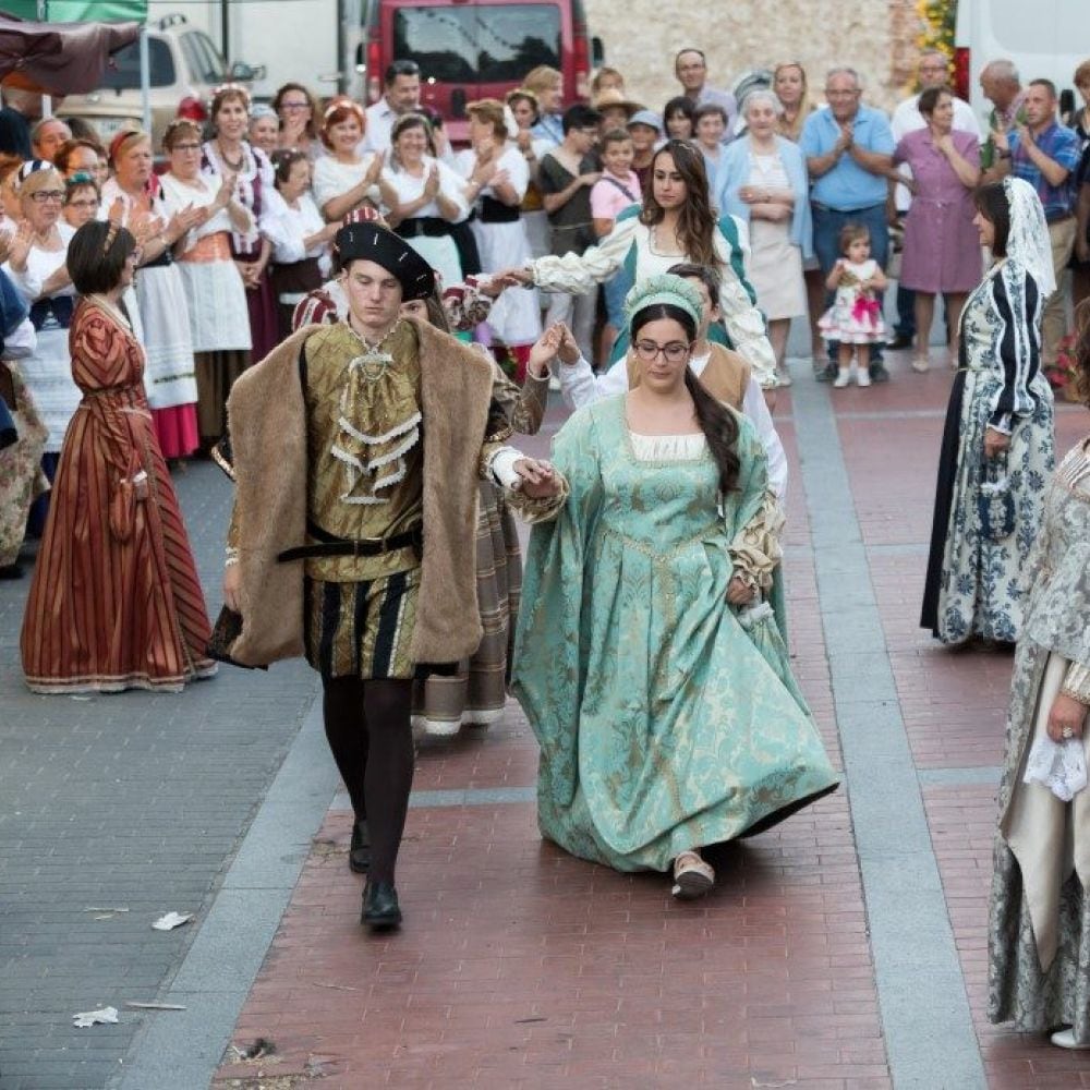 Un momento de las recreaciones de Mojados, corazón de un Imperio