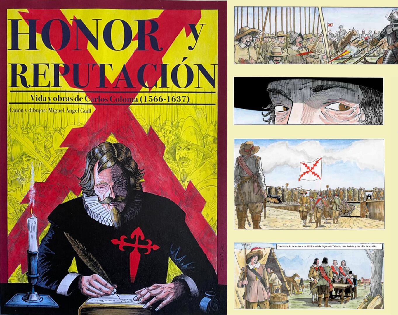 Miguel Ángel Guill pone imágenes a la vida y obra de Carlos Coloma en un cómic.