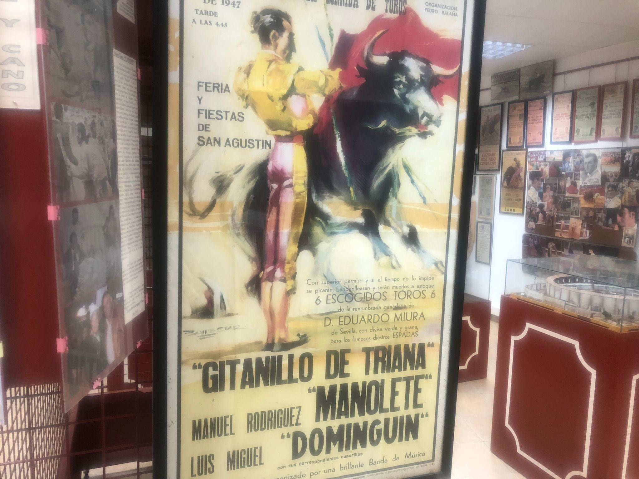 Cartel taurino que se expone en el Museo Taurino de Barbastro