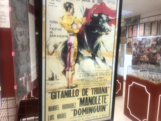 Cartel taurino que se expone en el Museo Taurino de Barbastro