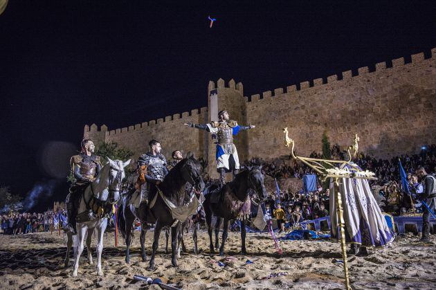 Imagen del torneo medieval  en el Atrio de San Segundo