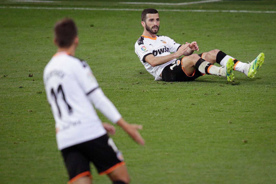 EIBAR, SPAIN - JUNE 25: Jose Gaya of Valencia during the La Liga Santander match between Eibar v Valencia at the Estadio Municipal de Ipurua on June 25, 2020 in Eibar Spain (Photo by David S. BustamanteSoccratesGetty Images)