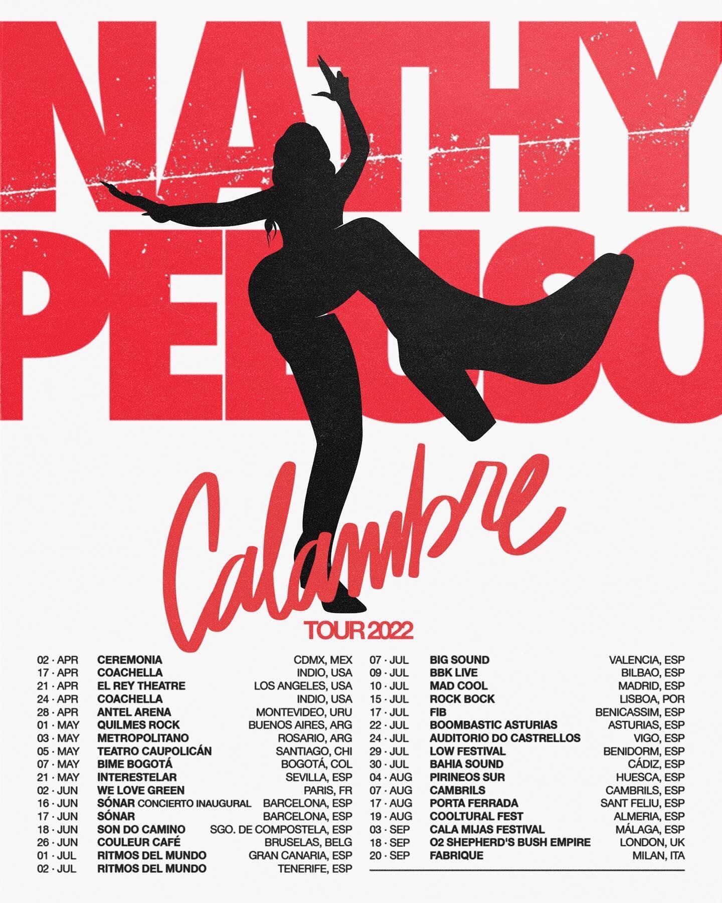 Cartel del tour de Peluso