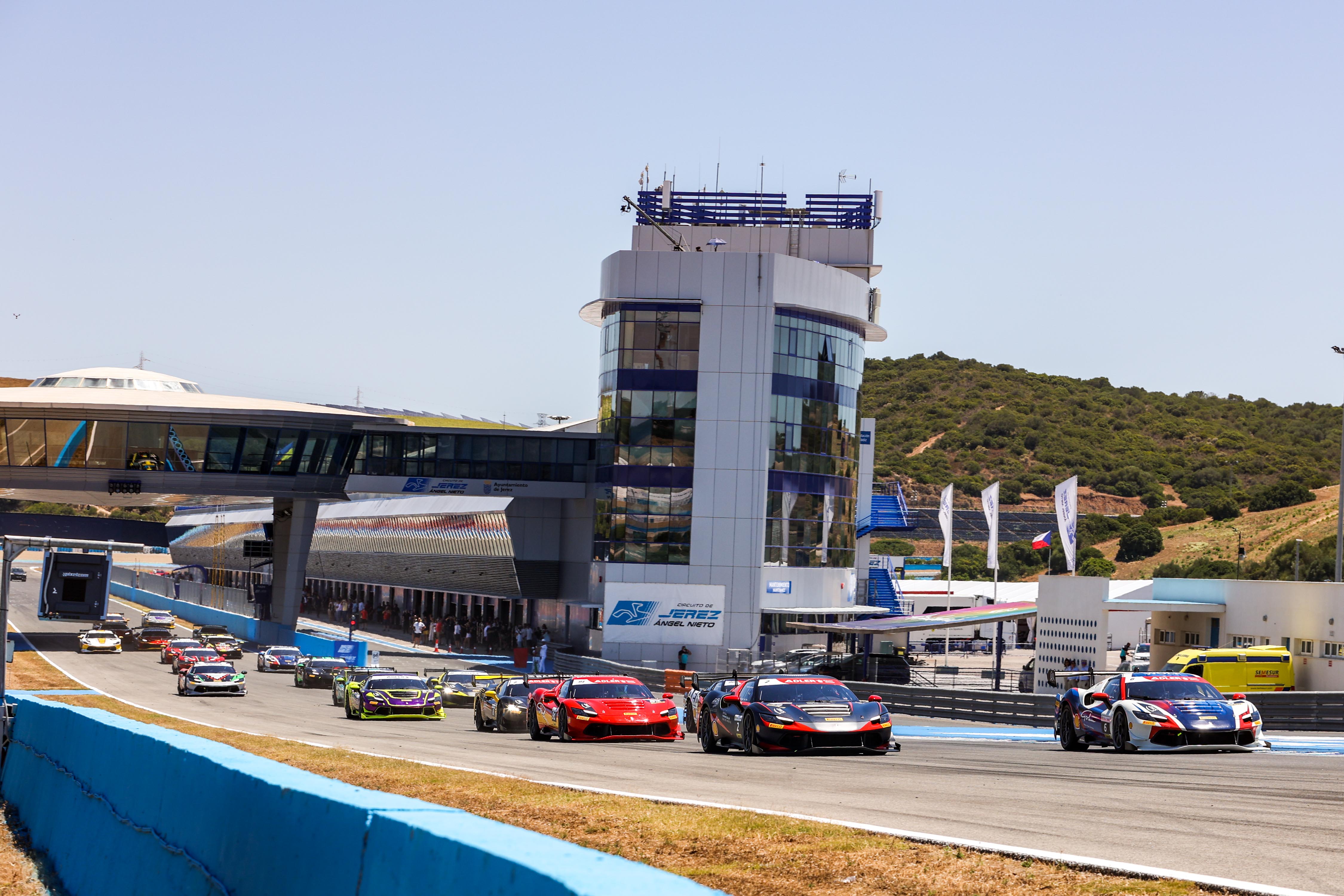 Trofeo Ferrari 488 Challenge Evo en el Circuito de Jerez