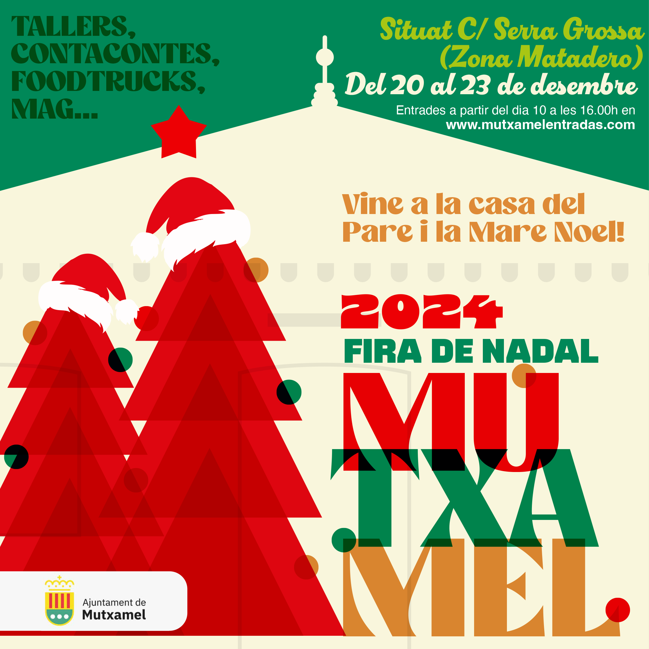 La Navidad llega a Mutxamel con la Feria de Navidad y la Casita de Papá Noel