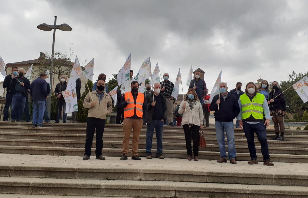 Movilización contra el decreto de convergencia de la PAC en Linares.
