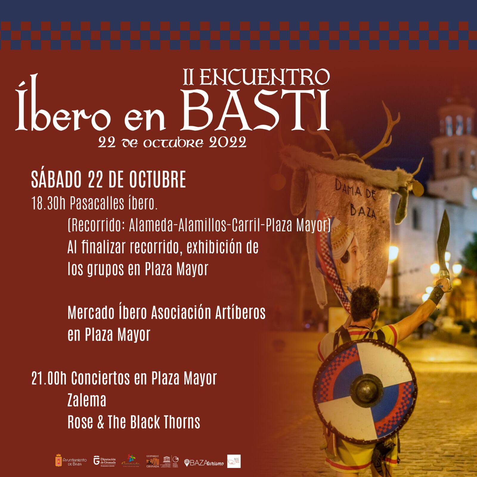 Cartel del &#039;II Encuentro Íbero en Basti&#039;