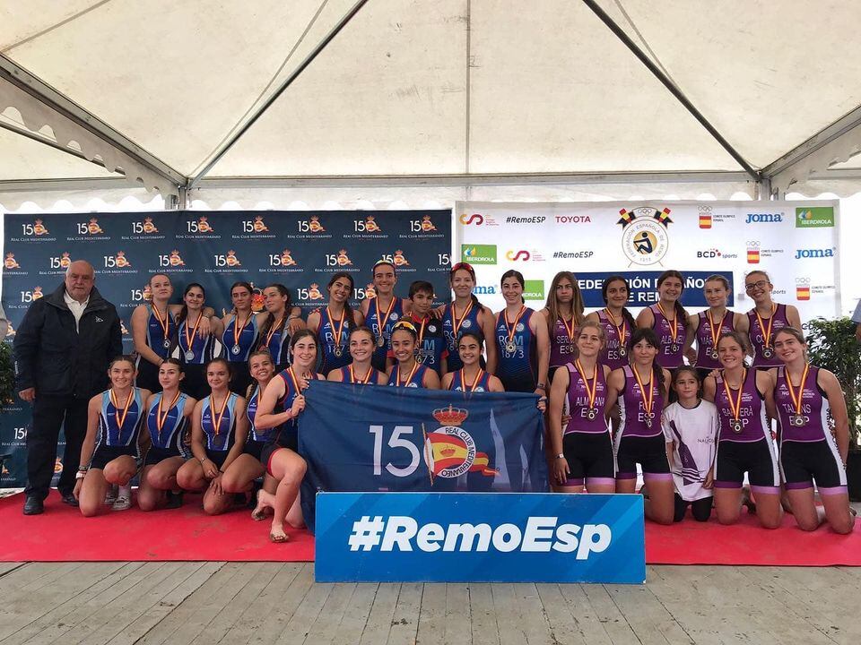 Pódium del Campeonato de España de Remo