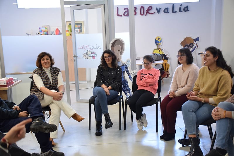 La Consejera Patricia Franco visitando las instalaciones de Laborvalía en Ciudad Real