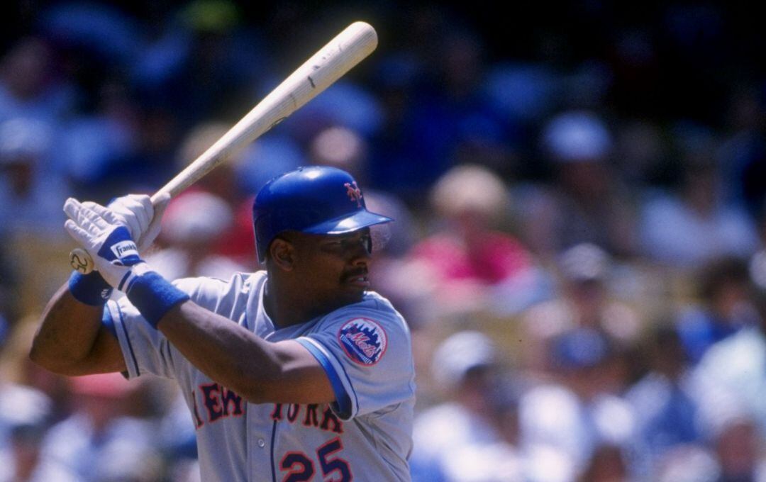 Bobby Bonilla en un partido con los Mets.