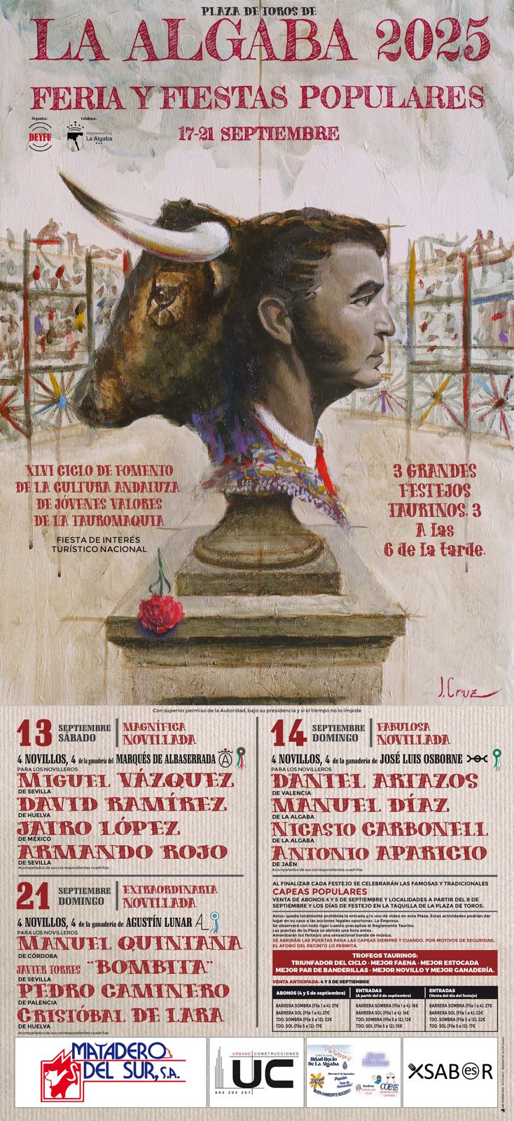 Combinaciones de novilleros para la Feria de La Algaba 2025