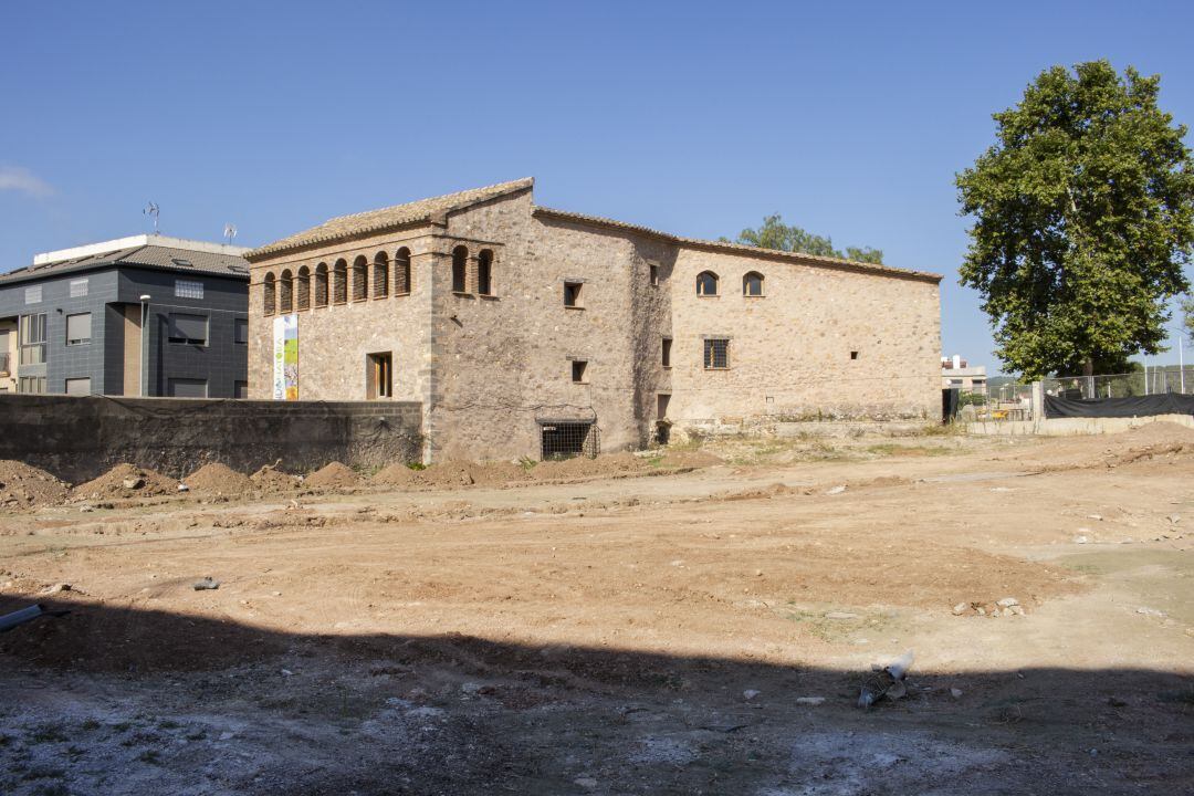 Obras del parking junto al Molí de la Reixa en Onda