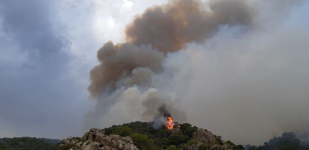 Fuego en Quesada, aunque ya se ha dado por controlado el Incendio Forestal en la zona