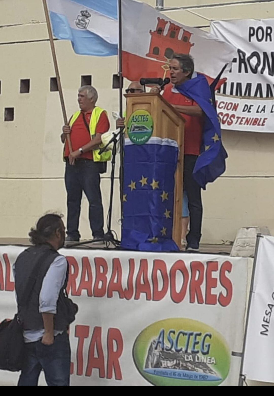 Juan José Uceda, portavoz de ASCTEG durante un acto de la organización.