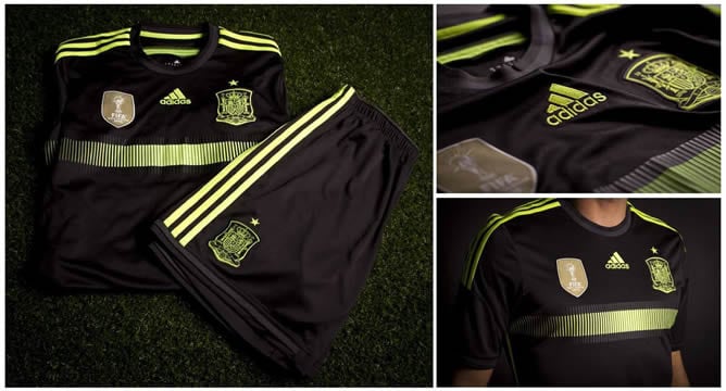 Fotografías facilitadas por la fima Adidas que ha presentado la segunda equipación con la que la selección española de fútbol tratará de reconquistar el Mundial de Brasil 2014