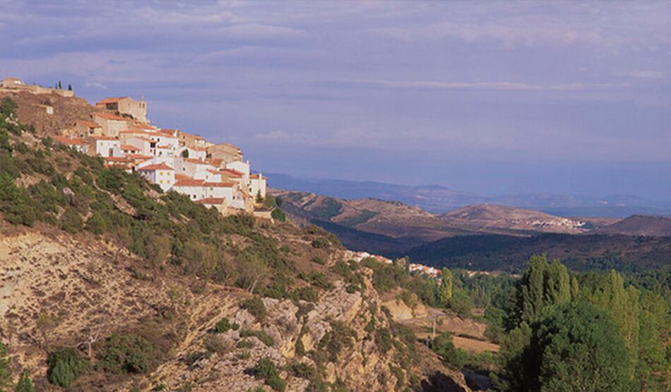 Vista panorámica de Algarra (Cuenca).