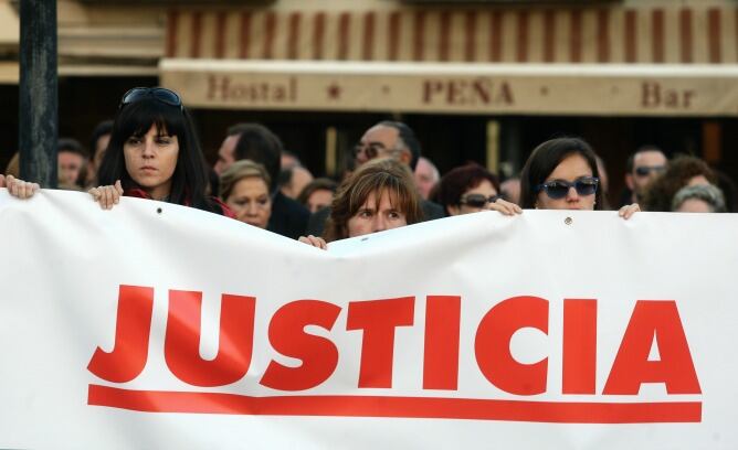 Concentración de vecinos en Villalón de Campos el pasado 27 de octubre contra la sentencia de Estrasburgo