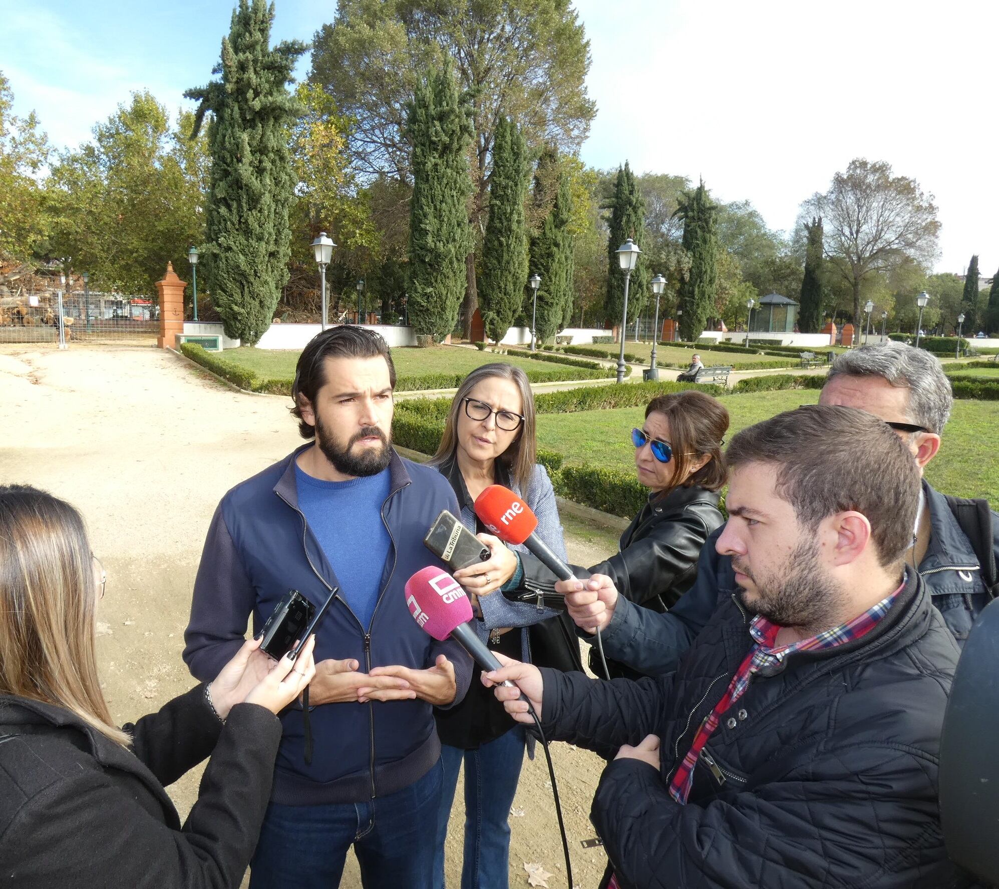 Rueda de prensa sobre la situación de las obras de los Jardines del Prado