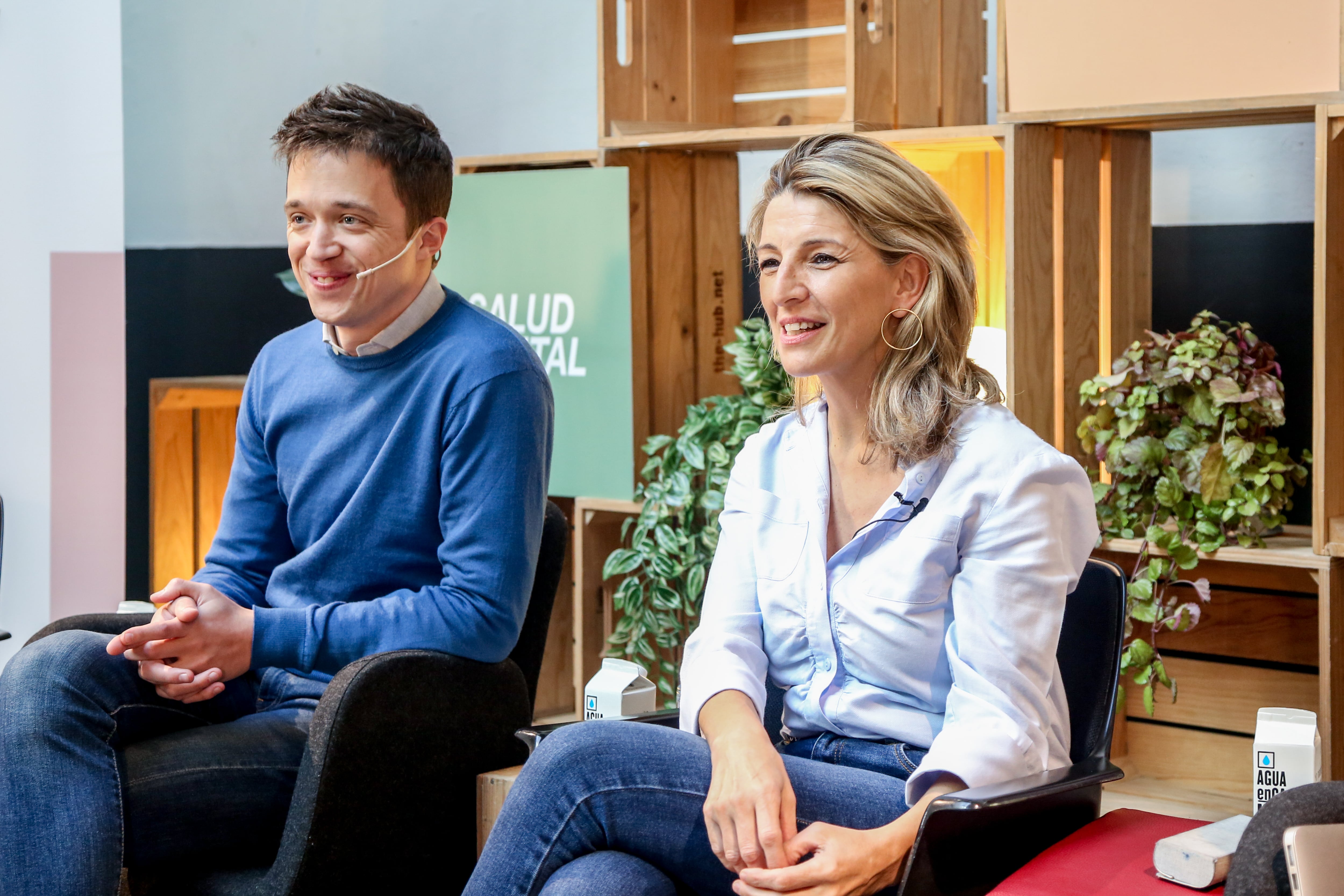 Yolanda Díaz junto a Íñigo Errejón.