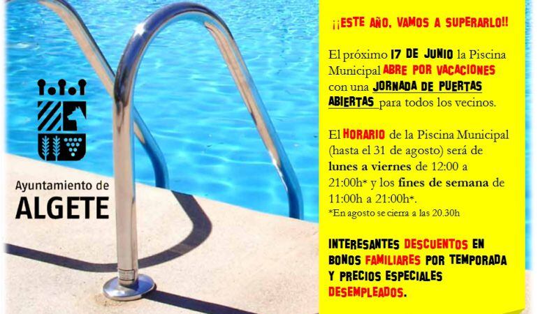 Además de 'congelar' los precios, la piscina de verano también ofrecerá descuentos a los colectivos de desempleados, familias numerosas, discapacitados y 3ª edad