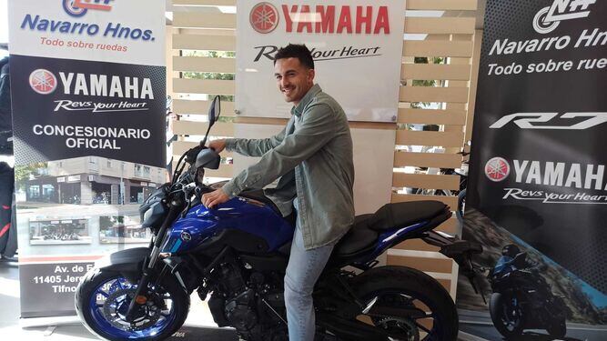 Marc Fraile en su presentación como nuevo jugador del Xerez DFC