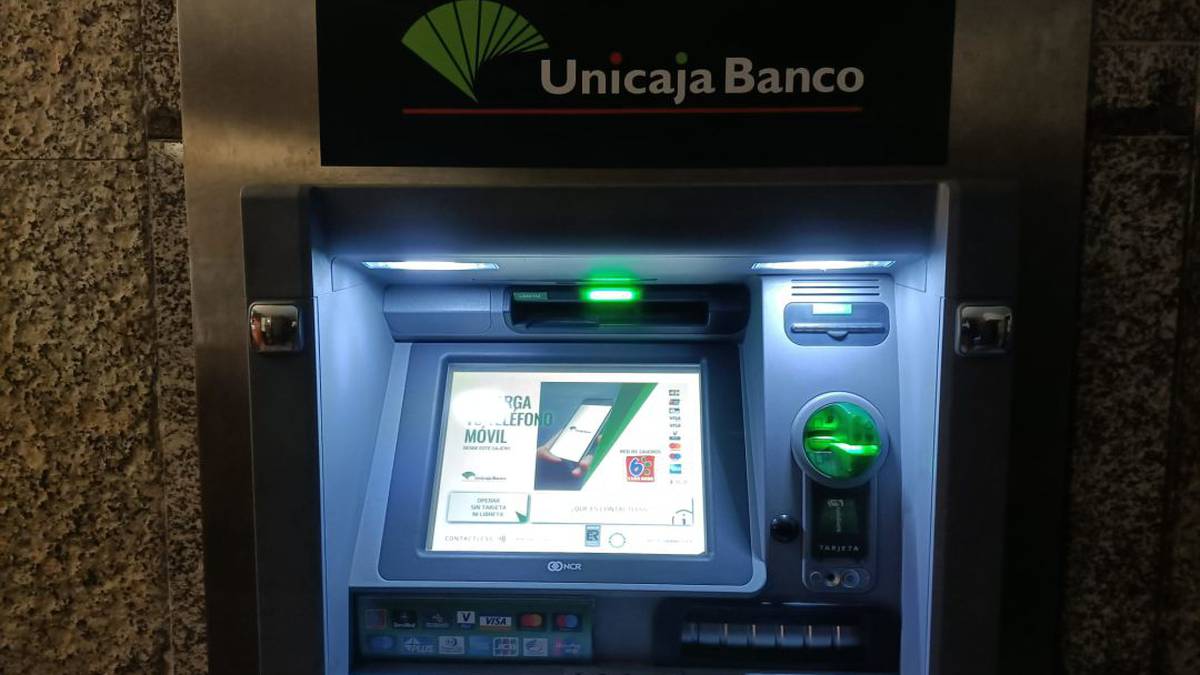 Un cajero de UNICAJA Banco