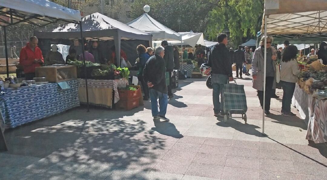 Los pagesos del Mercat Ecológic de Palma celebran su décimo aniversario.