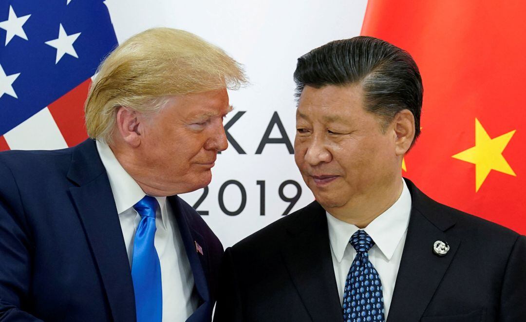 Donald Trump, presidente de Estados Unidos y Xi Jinping, presidente de China, el pasado 29 de junio en la reunión del G-20 en Osaka