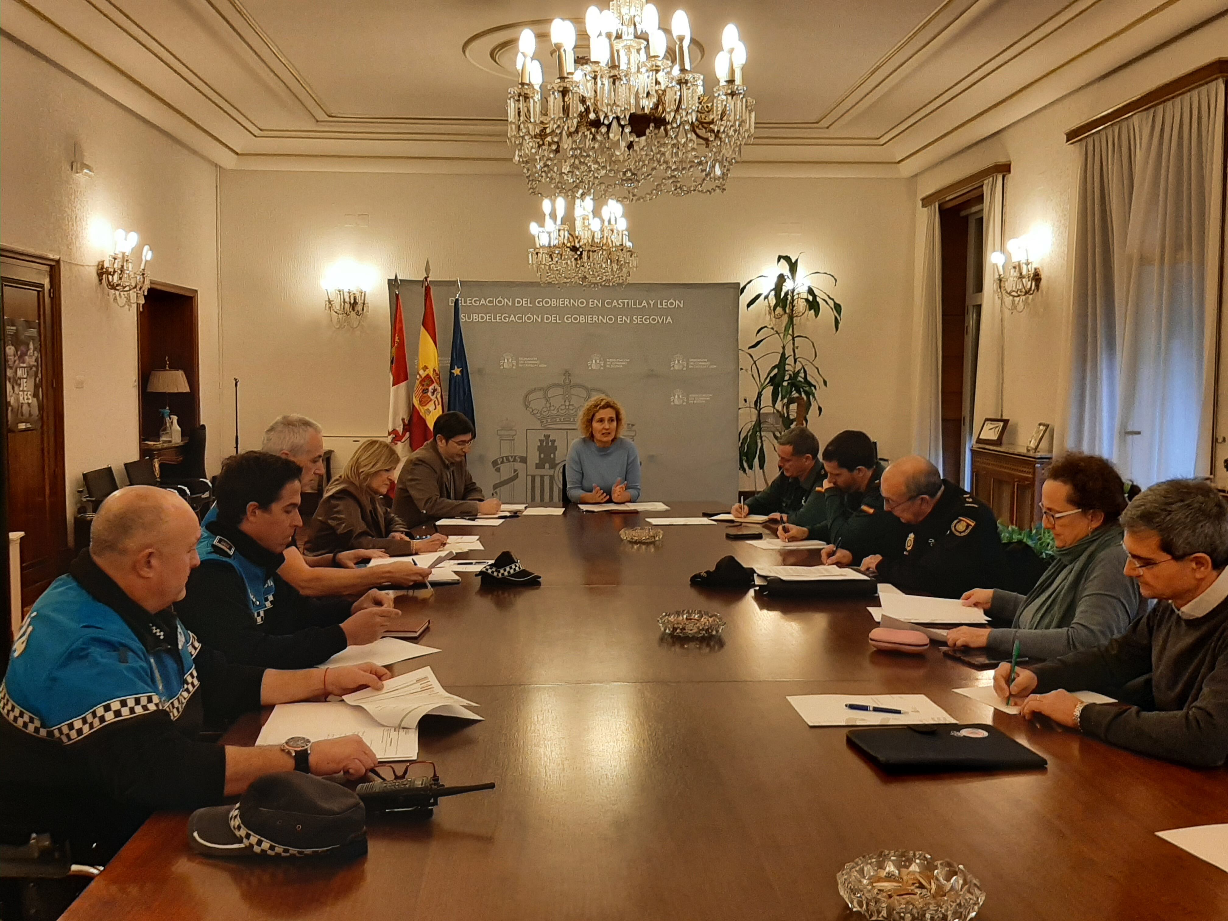Reunión de la Junta de Seguridad Ciudadana de Segovia de cara a las navidades