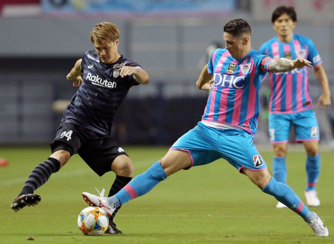 Fernando Torres, durante su último partido como profesional