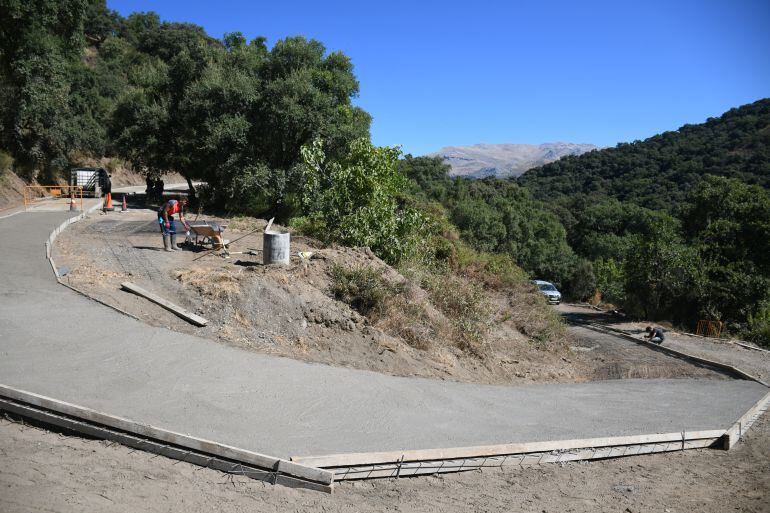 Parte del tramo en el que se están acometiendo las obras. 