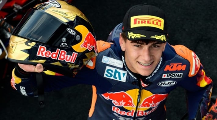 Carpe tras ganar la Red Bull Rookies Cup