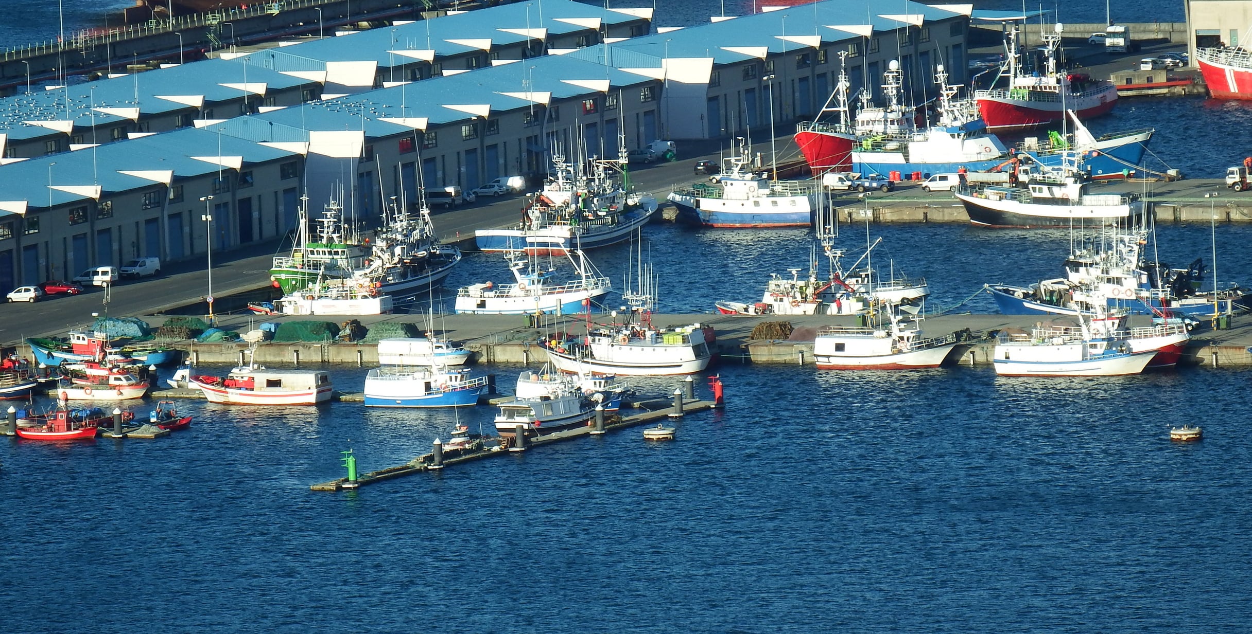 Fishing boats in the port of La Coruña