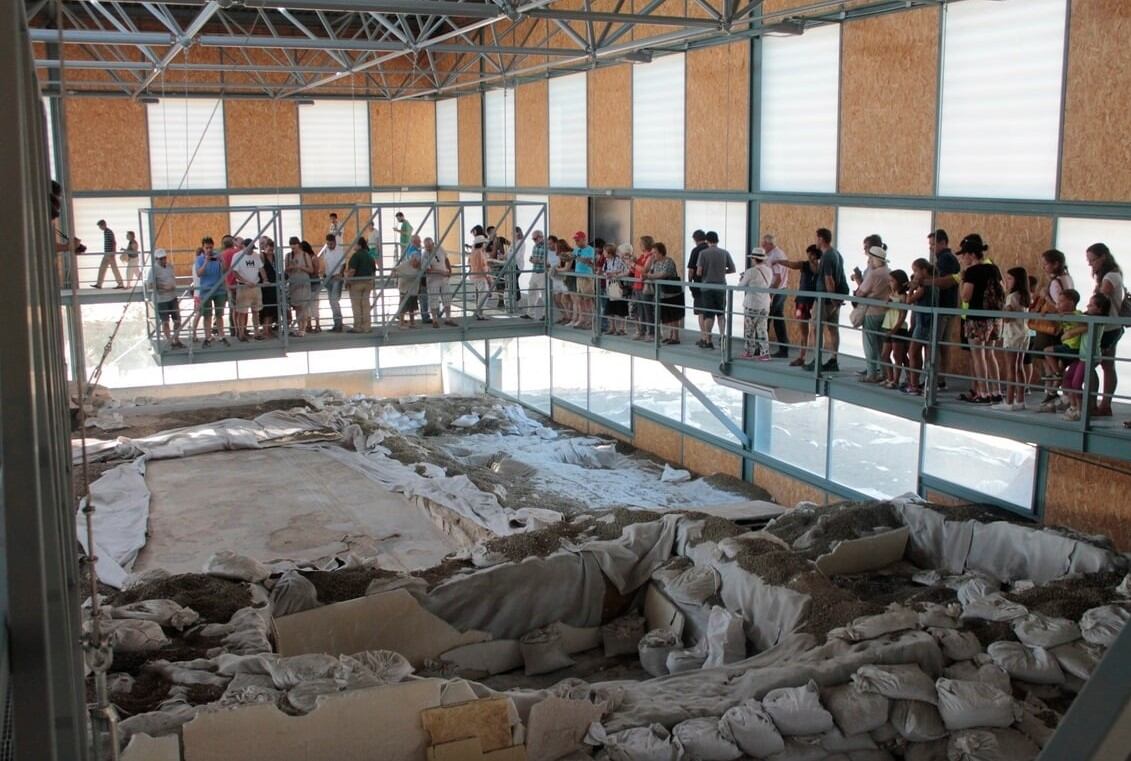 Espacio visitable de la villa romana de Noheda, en Villar de Domingo García (Cuenca)