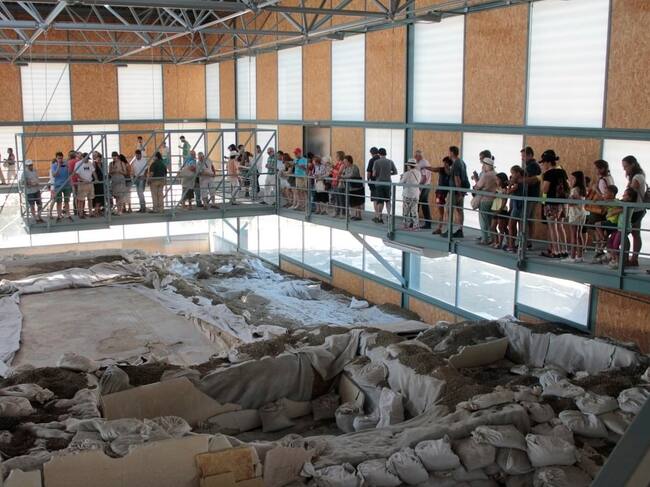 Espacio visitable de la villa romana de Noheda, en Villar de Domingo García (Cuenca)