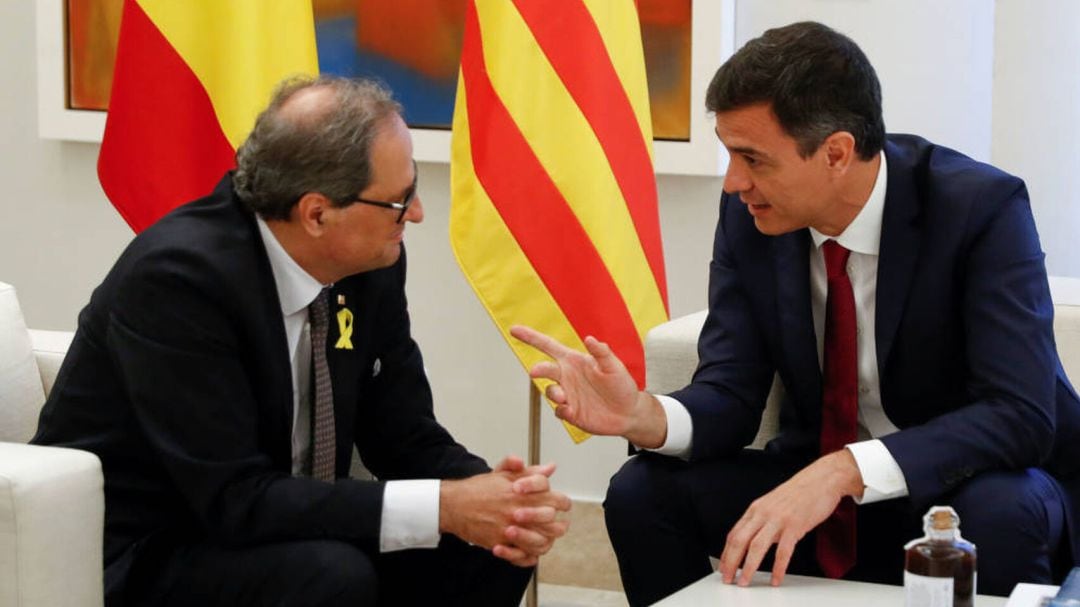 Imagen de archivo de Pedro Sánchez y Quim Torra