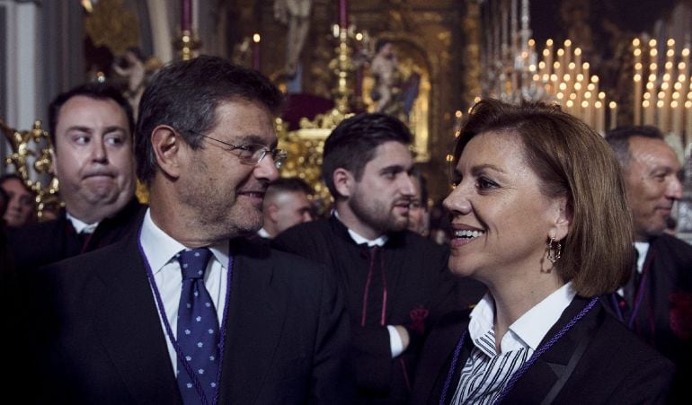 Los ministros de Justicia, Rafael Catalá, y de Defensa, María Dolores Cospedal.