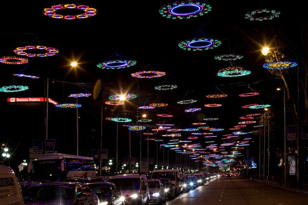 Alumbrado similar al que se instalará en Ronda de los Tejares esta navidad