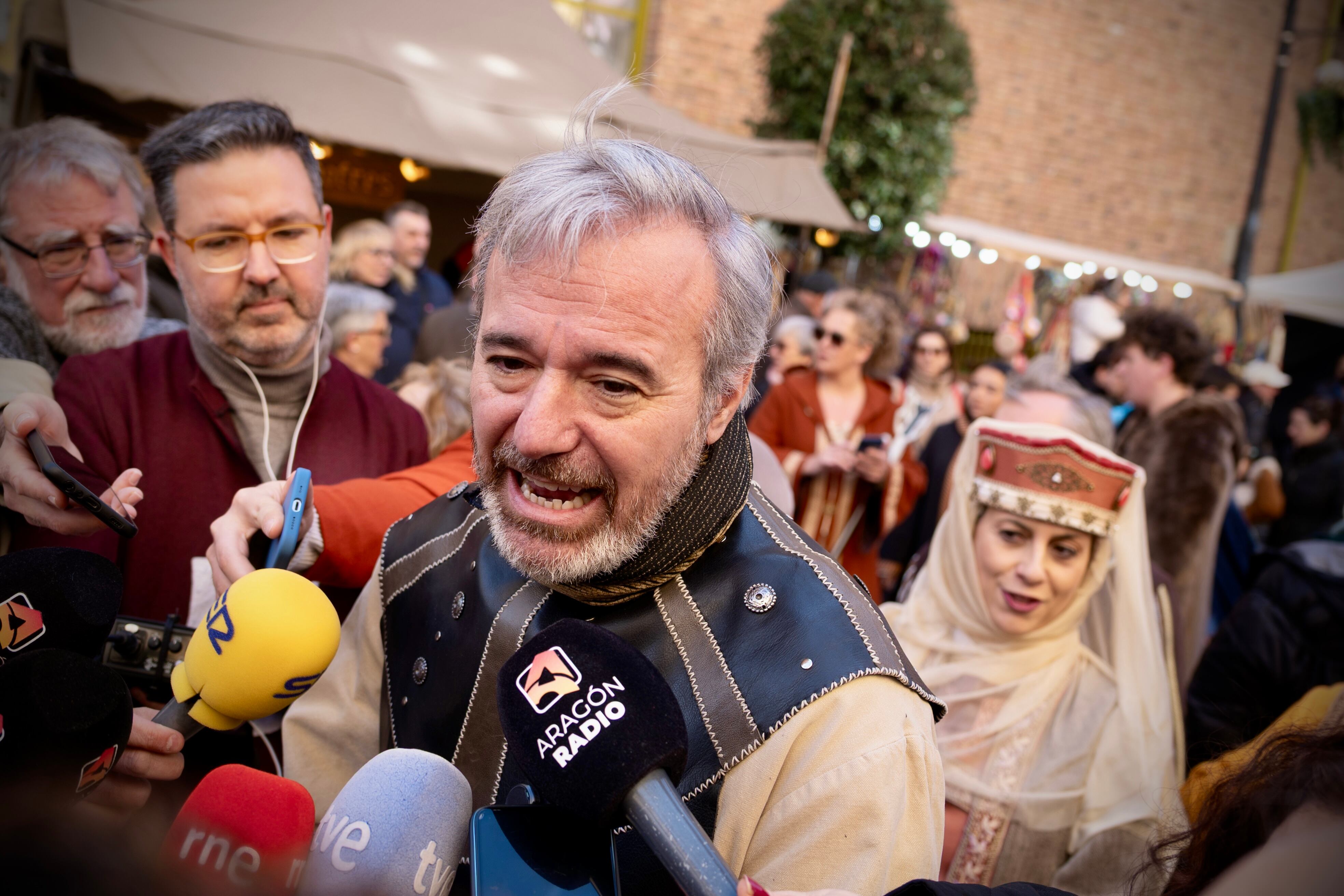 El presidente Azcón esta mañana en Teruel comparece ante la prensa