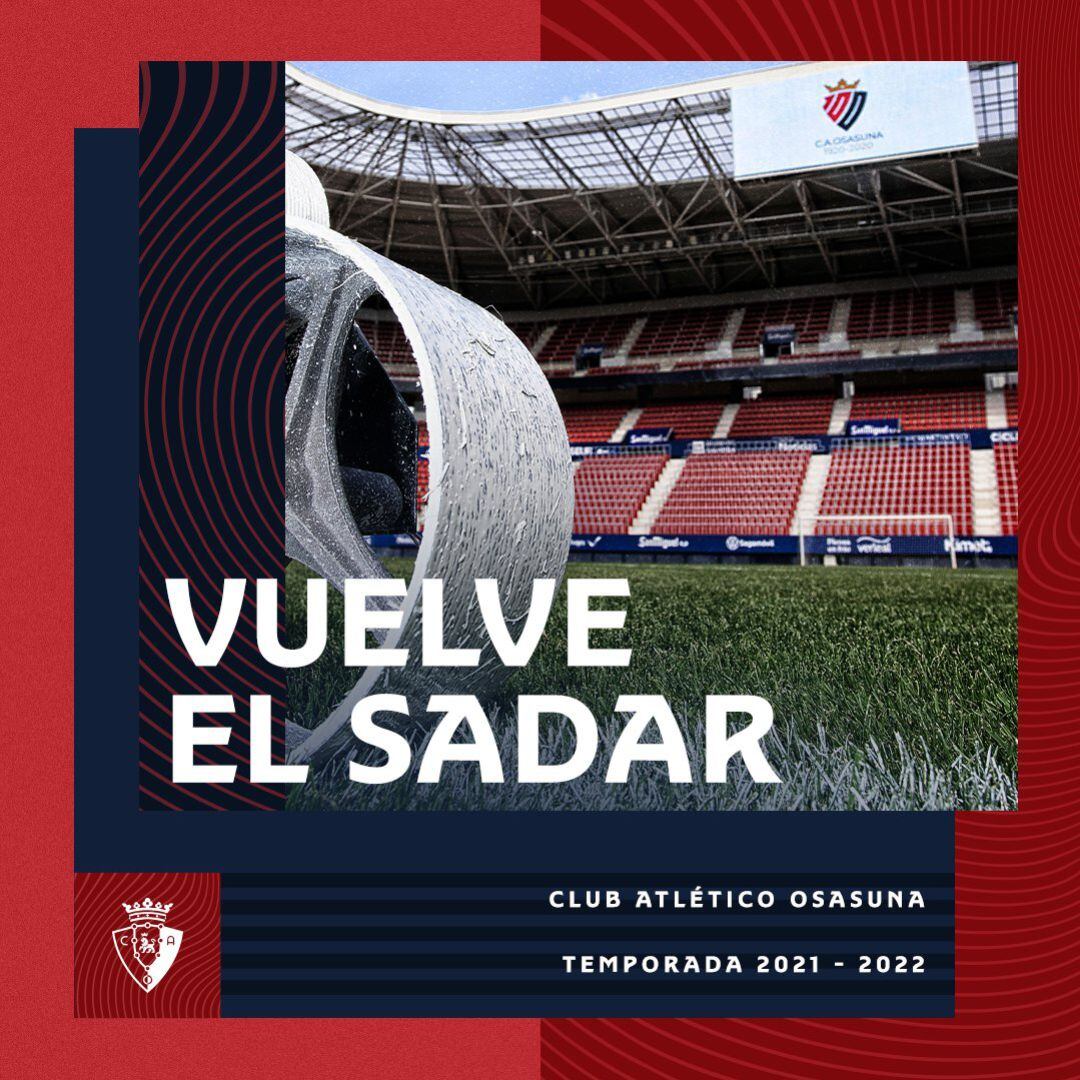 Cartel de la campaña de renovación de socios de Osasuna para la próxima temporada