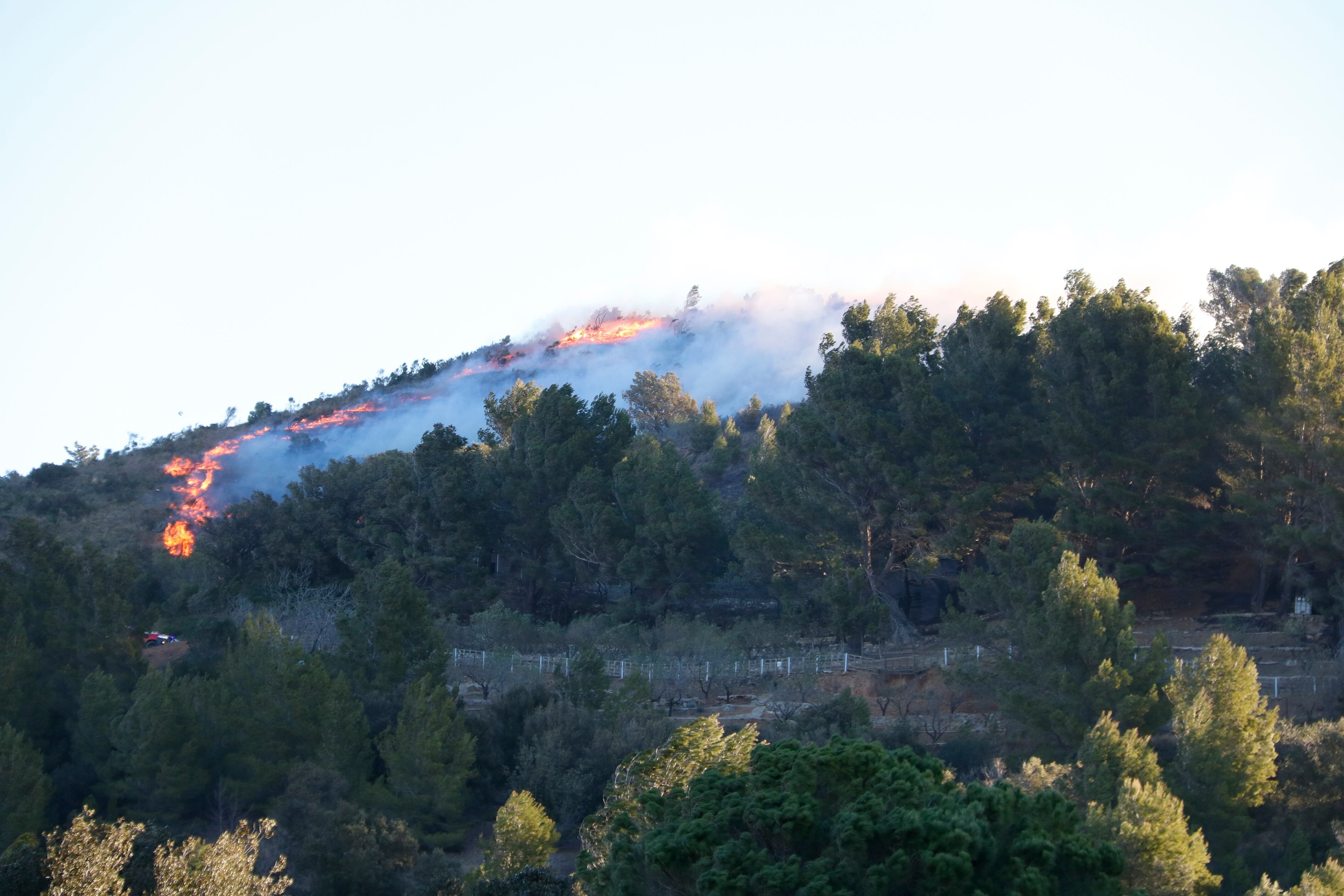 Incendi entre la Selva i Vilaplana