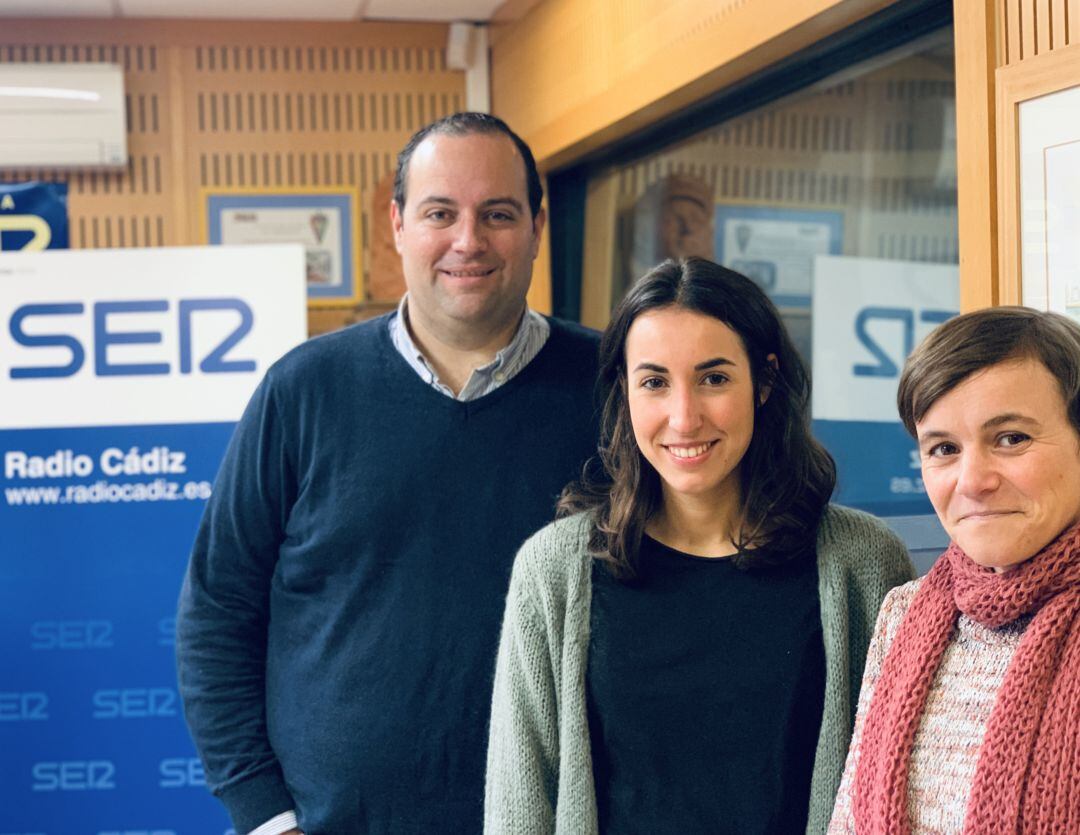 Juan Pablo Diánez, Carmen de la Pascua y Paola Rodolfi (de izquierda a derecha) en el programa Innova y Emprende