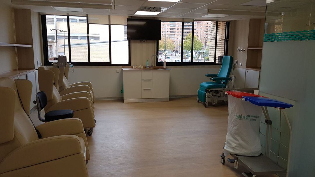 Instalaciones del nuevo hospital de día para enfermos crónicos en el Clínico de Zaragoza