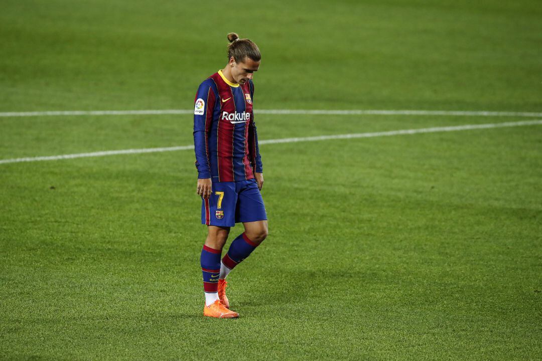 Griezmann, durante el partido contra el Sevilla. 