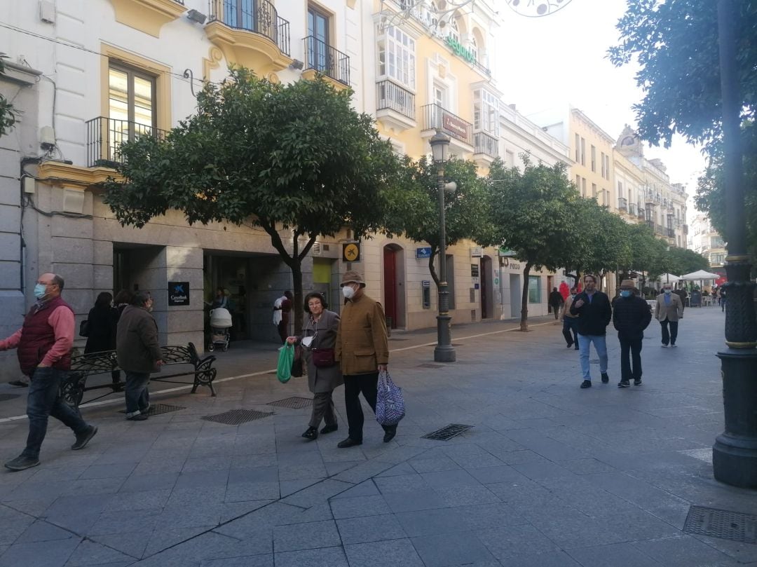 Calle Larga en el centro de Jerez