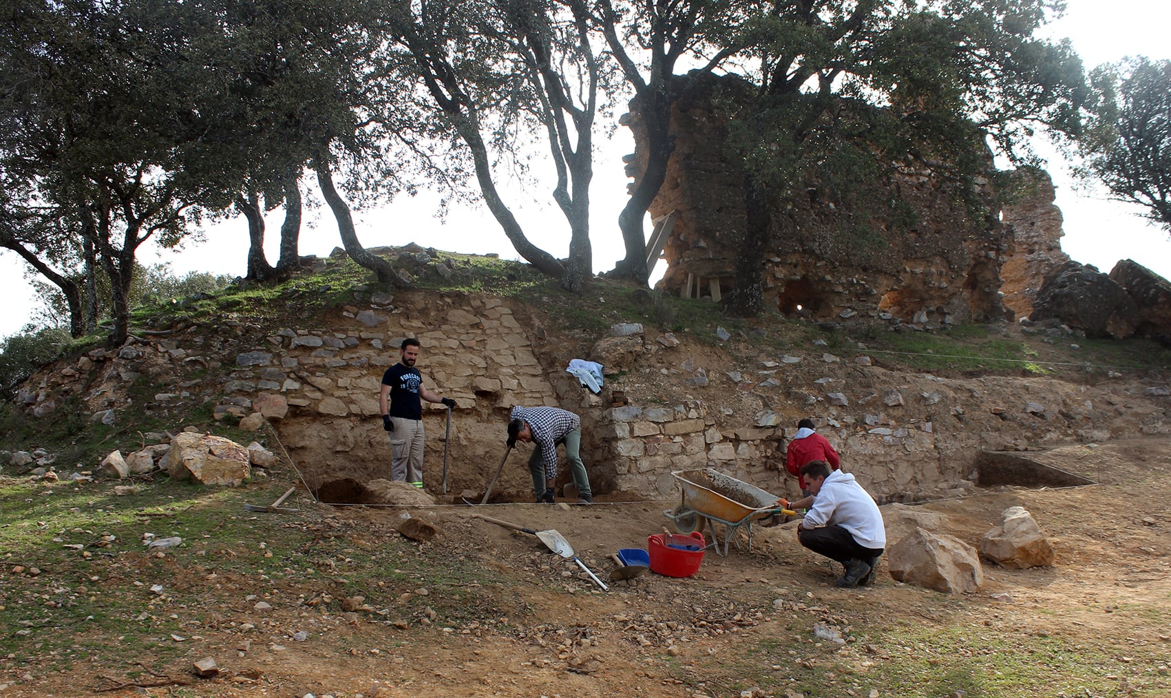 Excavación arqueológica en los terrenos donde se desarrolló la Batalla de las Navas de Tolosa.