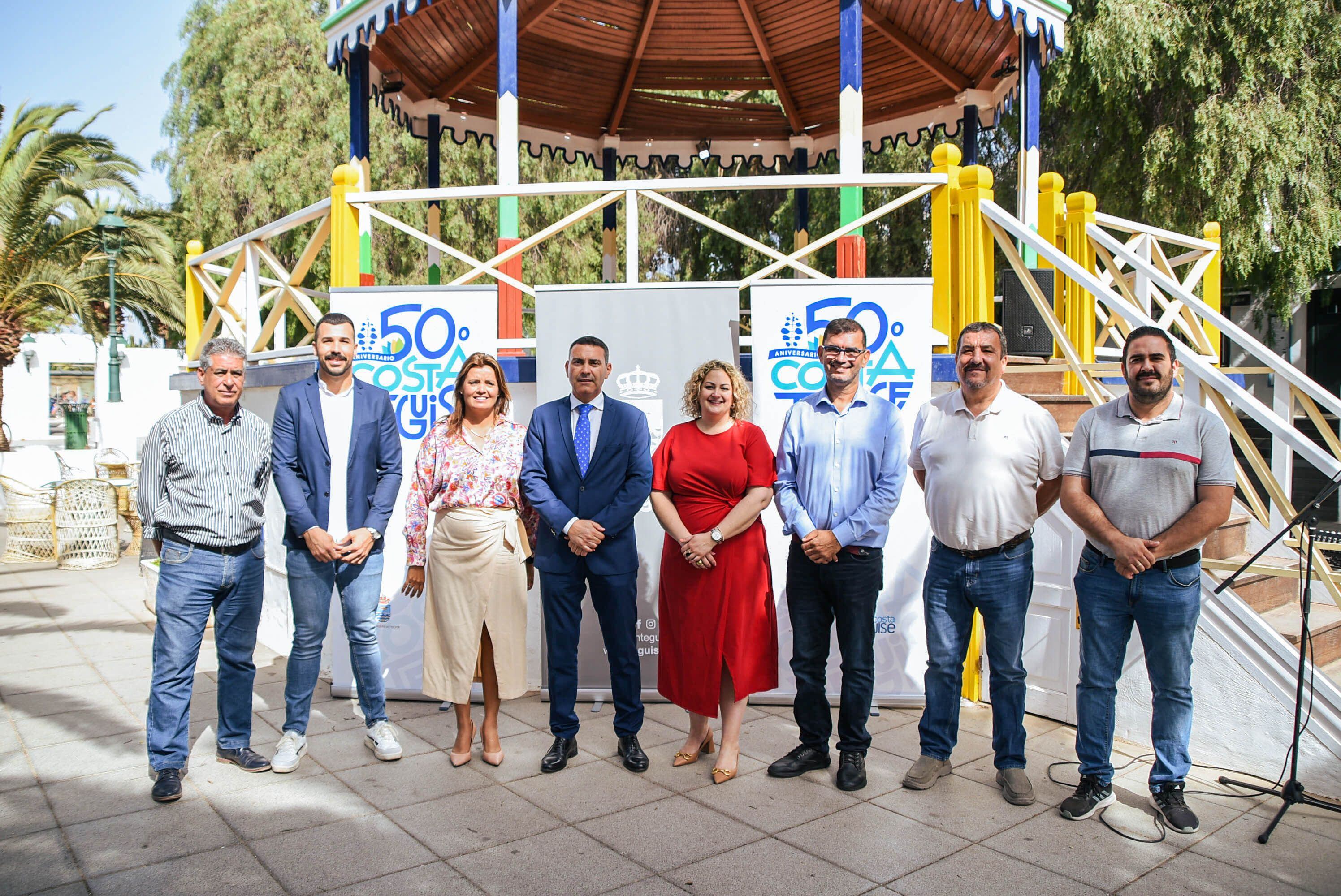 El grupo de gobierno del Ayuntamiento de Teguise.