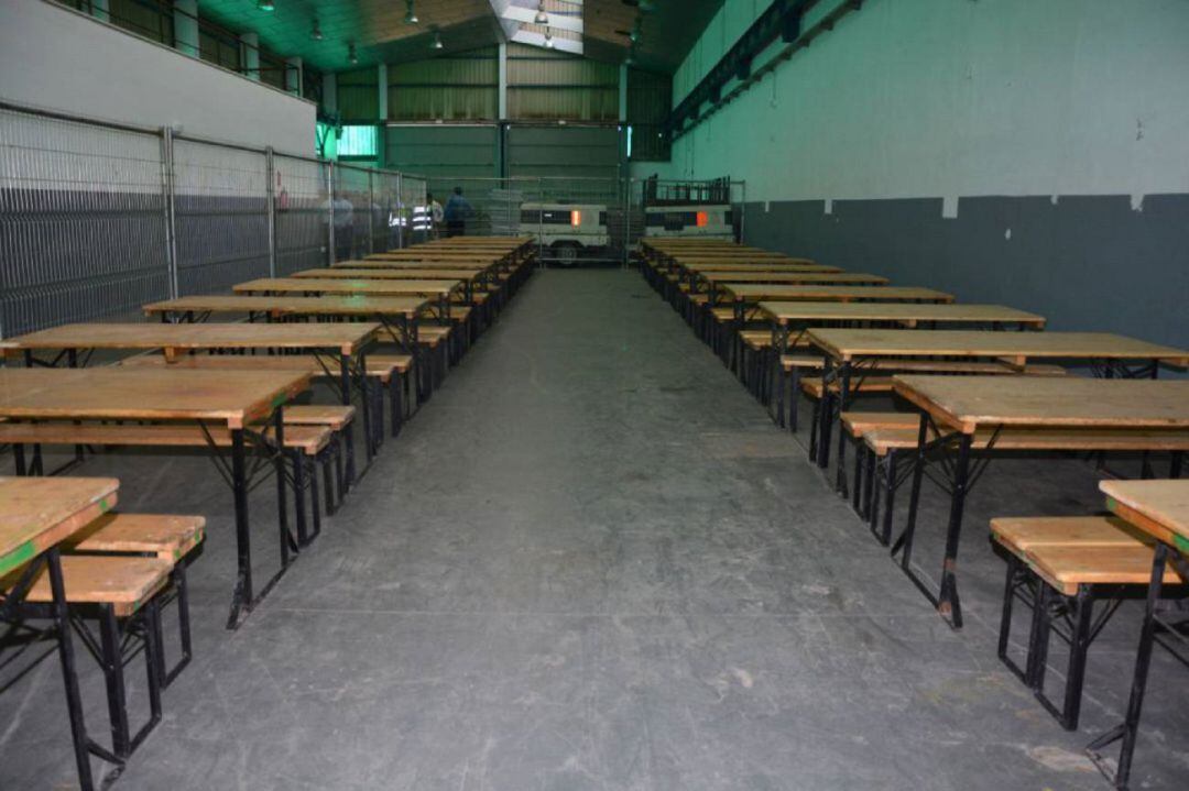 Interior del CATE de Campamento.